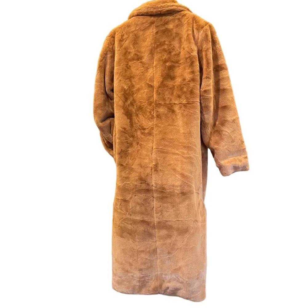 NWT Juicy Couture Sz Medium Teddy Trench Coat Brown Long Women - Picture 15 of 15